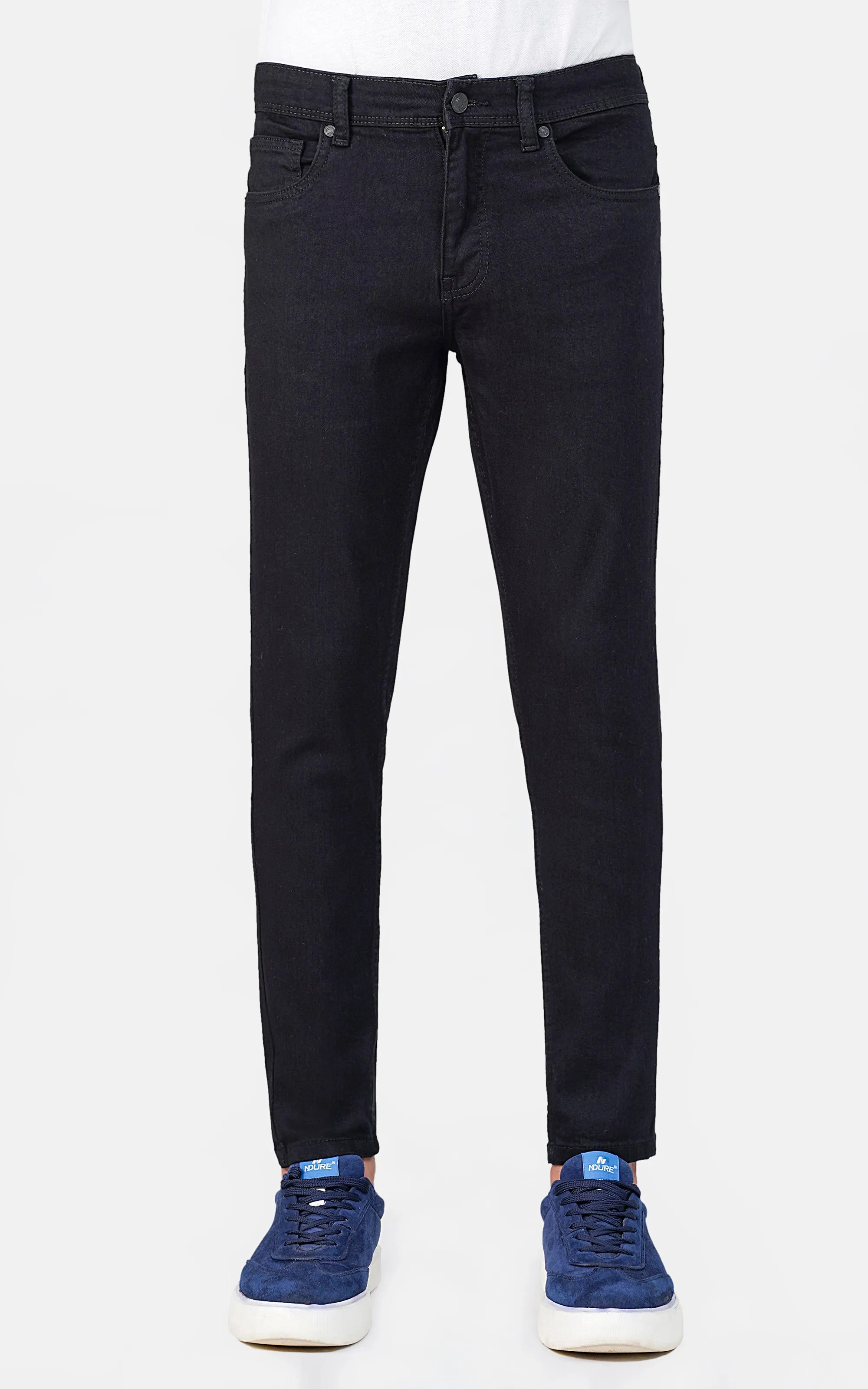 SKINNY LEG DENIM JEANS BLACK