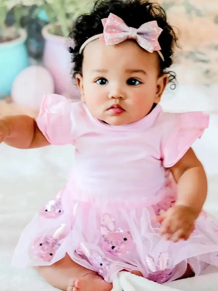 SWE Easter Bunny Tutu Bodysuit Dress