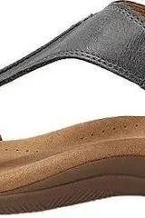 TAOS The Show Women's Steel Grey Leather Comfort Sandals  Arch Support & Adjustable Straps
