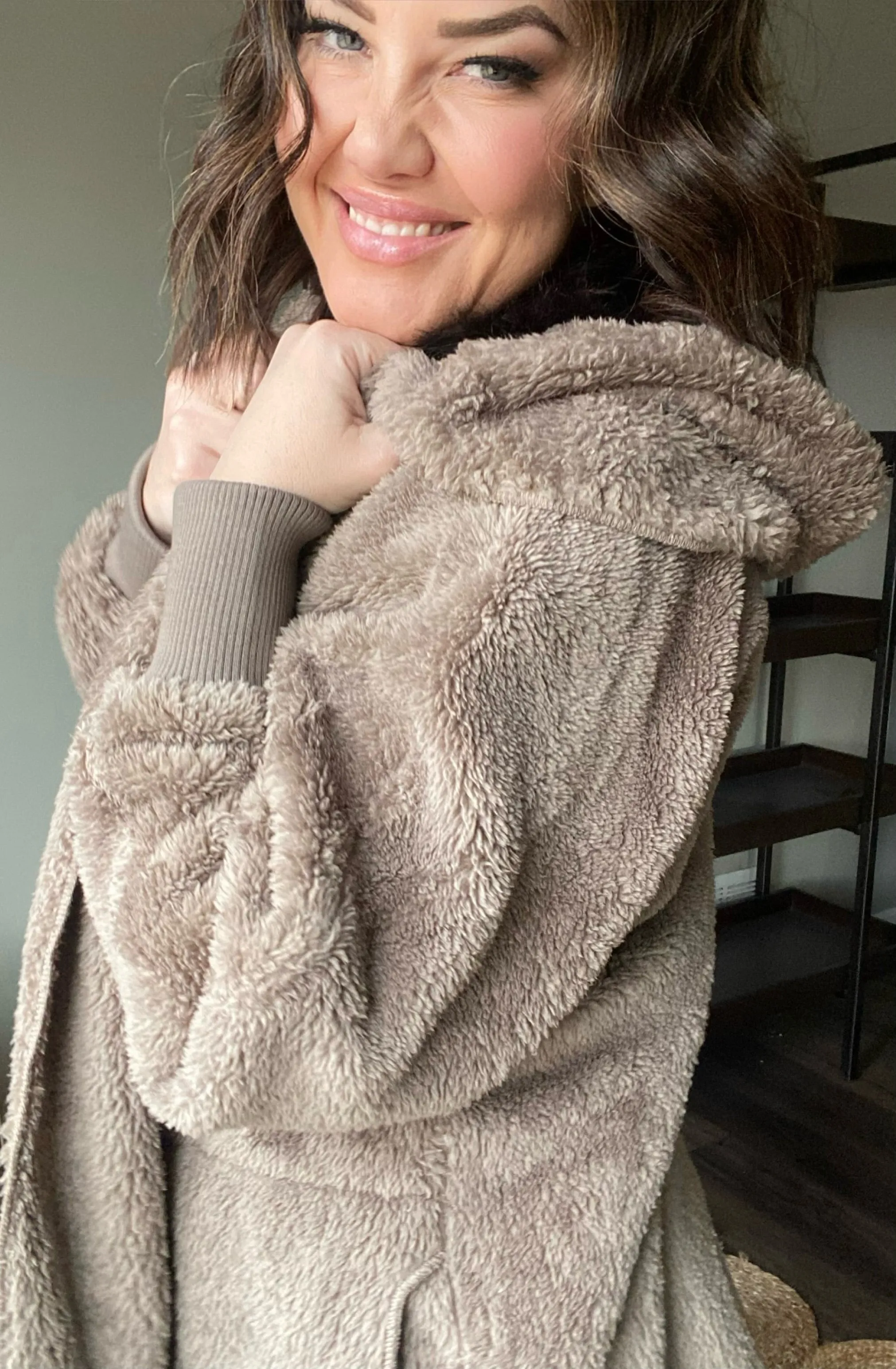 Teddy Fleece Jacket - Ash {Pre-Order}