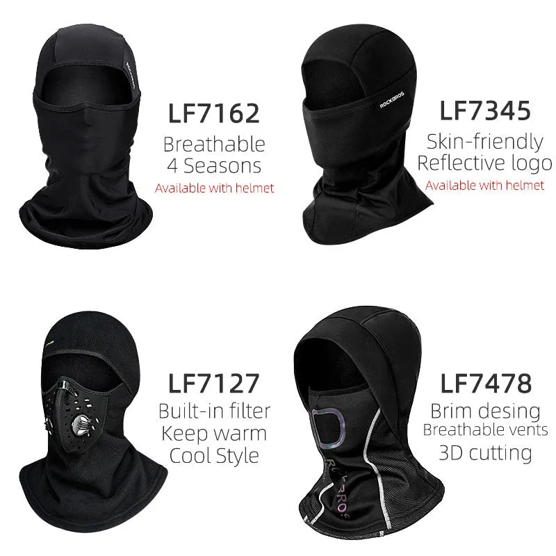 Winter Cycling Mask Fleece Thermal Keep Warm Windproof Cycling Face Mask Balaclava Ski Mask Fishing Skiing Hat Headwear