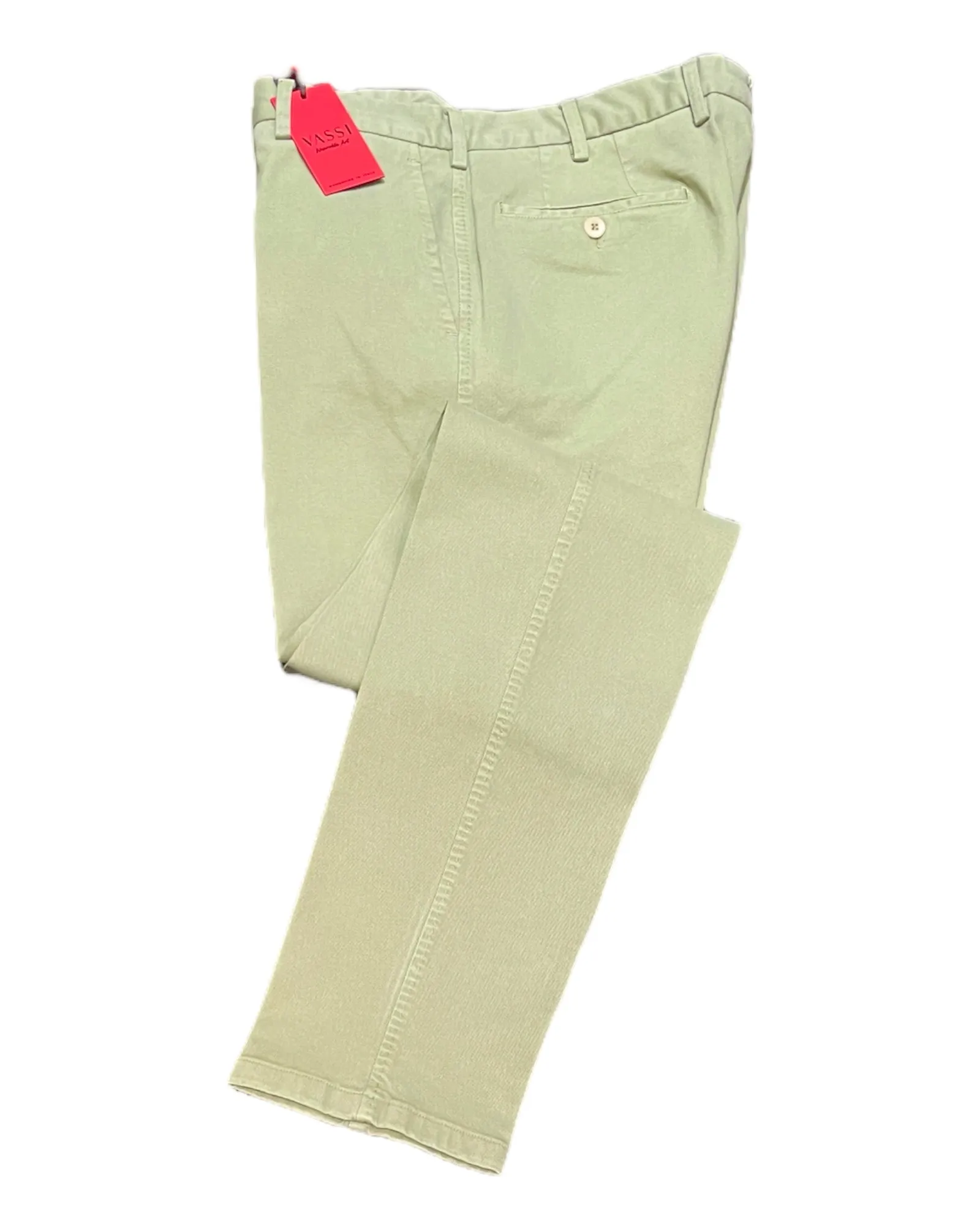 Winter Stretch-Cotton Chino Pants - Pistachio