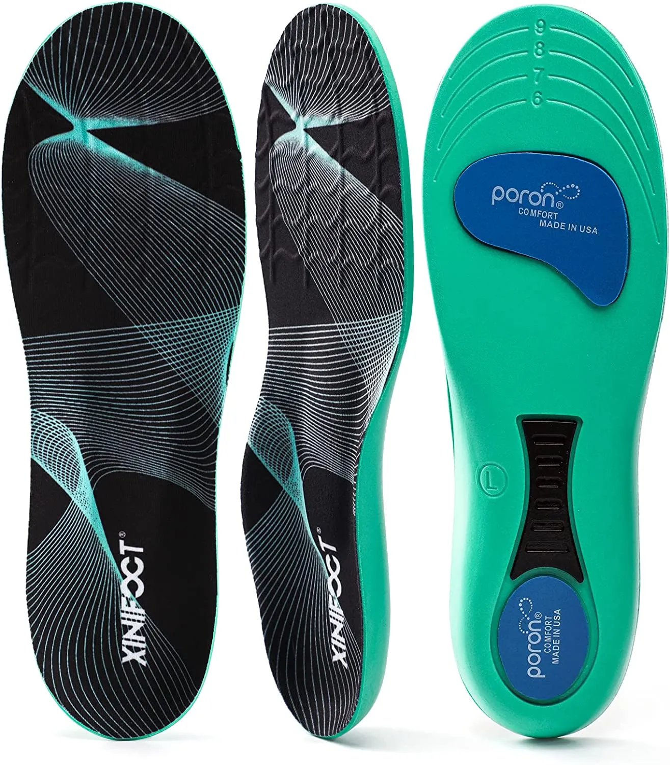 XINIFOOT Sport Insole Shock Absorbing Cushion Shoe Insole for Men & Women