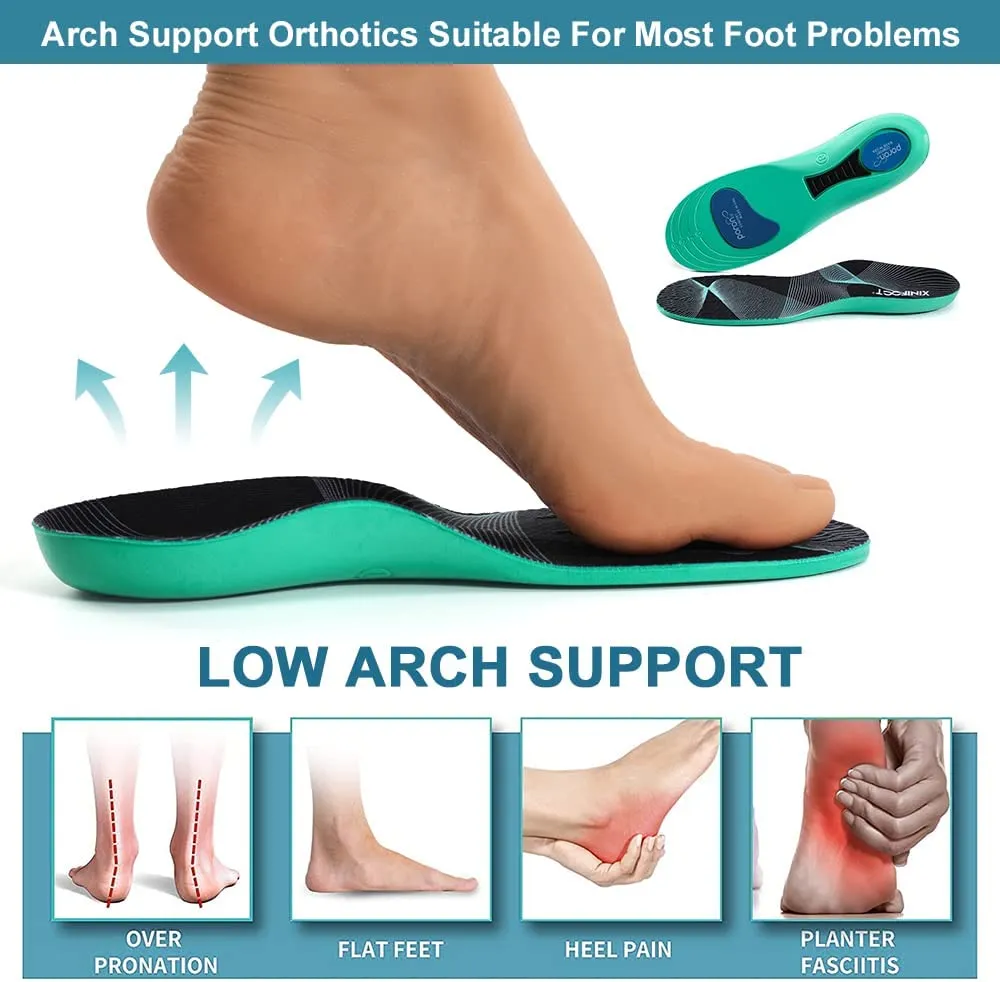 XINIFOOT Sport Insole Shock Absorbing Cushion Shoe Insole for Men & Women